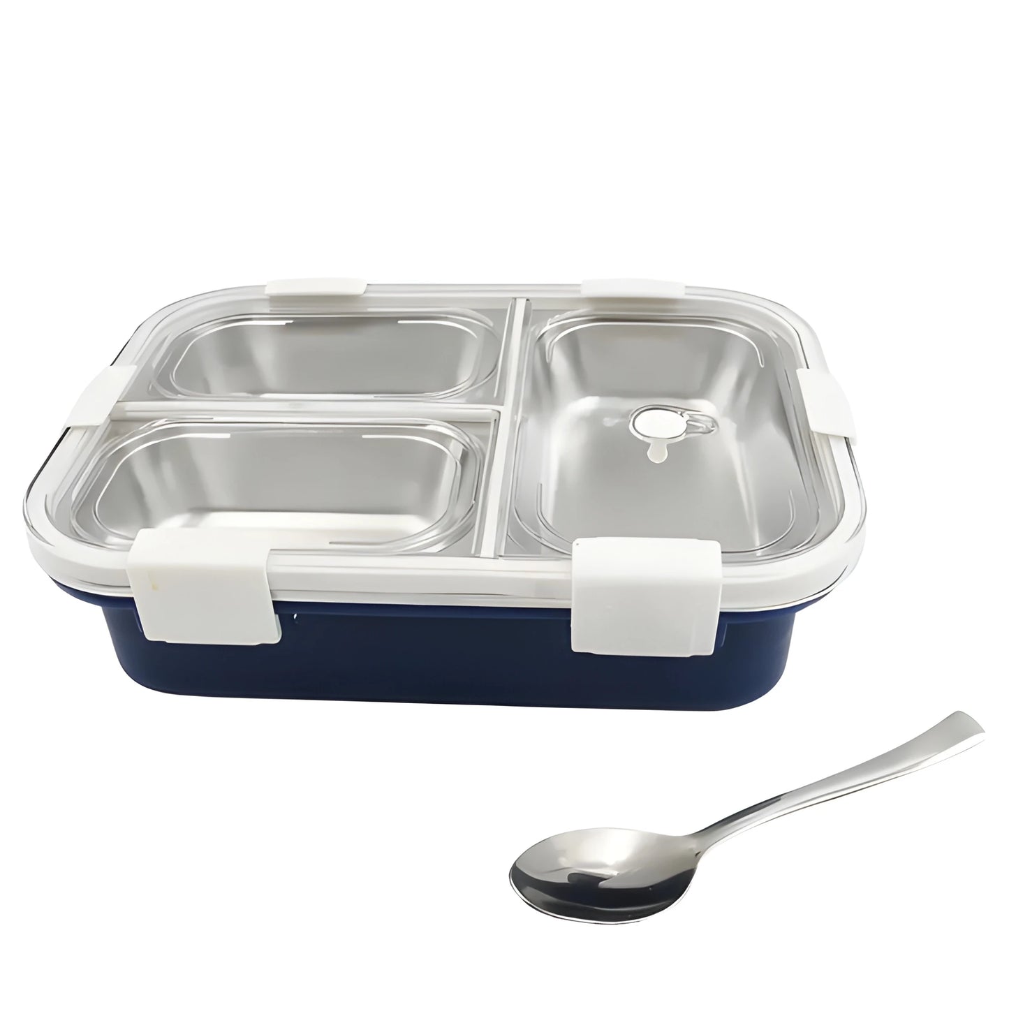 3-Compartment Stainless Steel Lunch Box