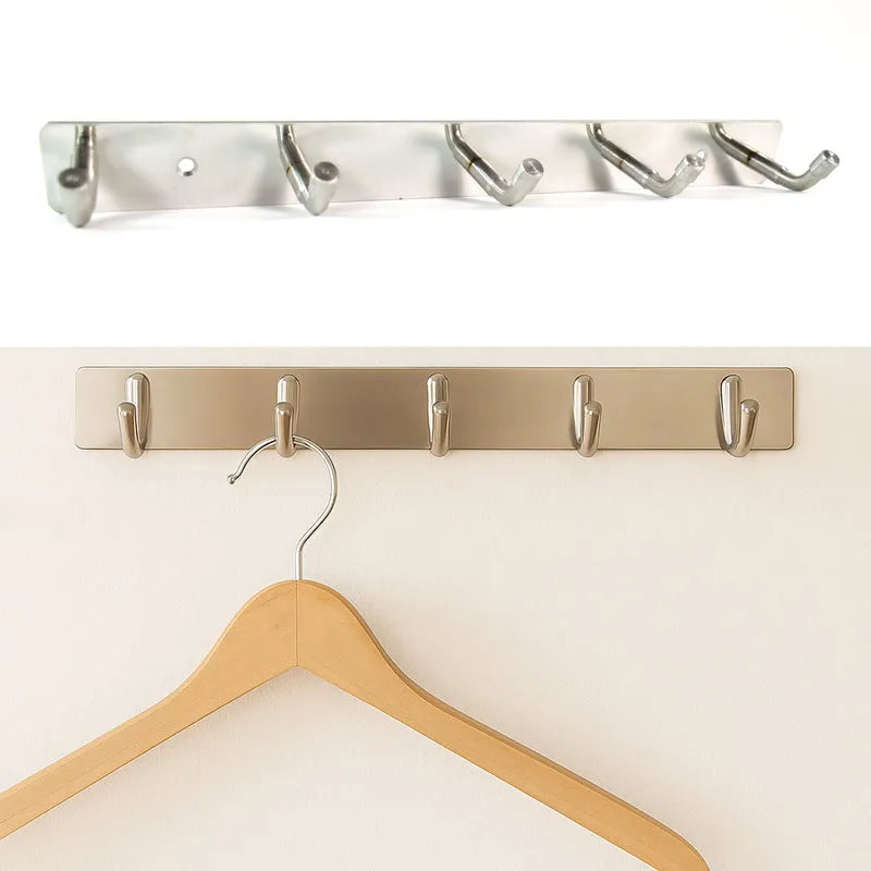 Wall Mounted Coat 5 Hook Rack (26x3)