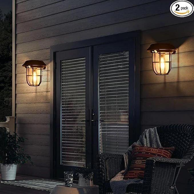 Solar Lantern Wall Light