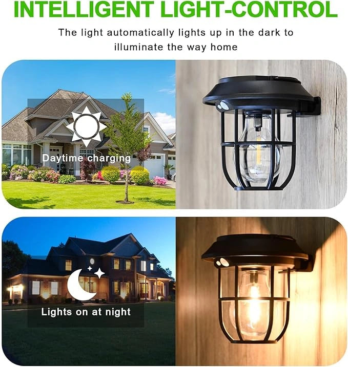 Solar Lantern Wall Light
