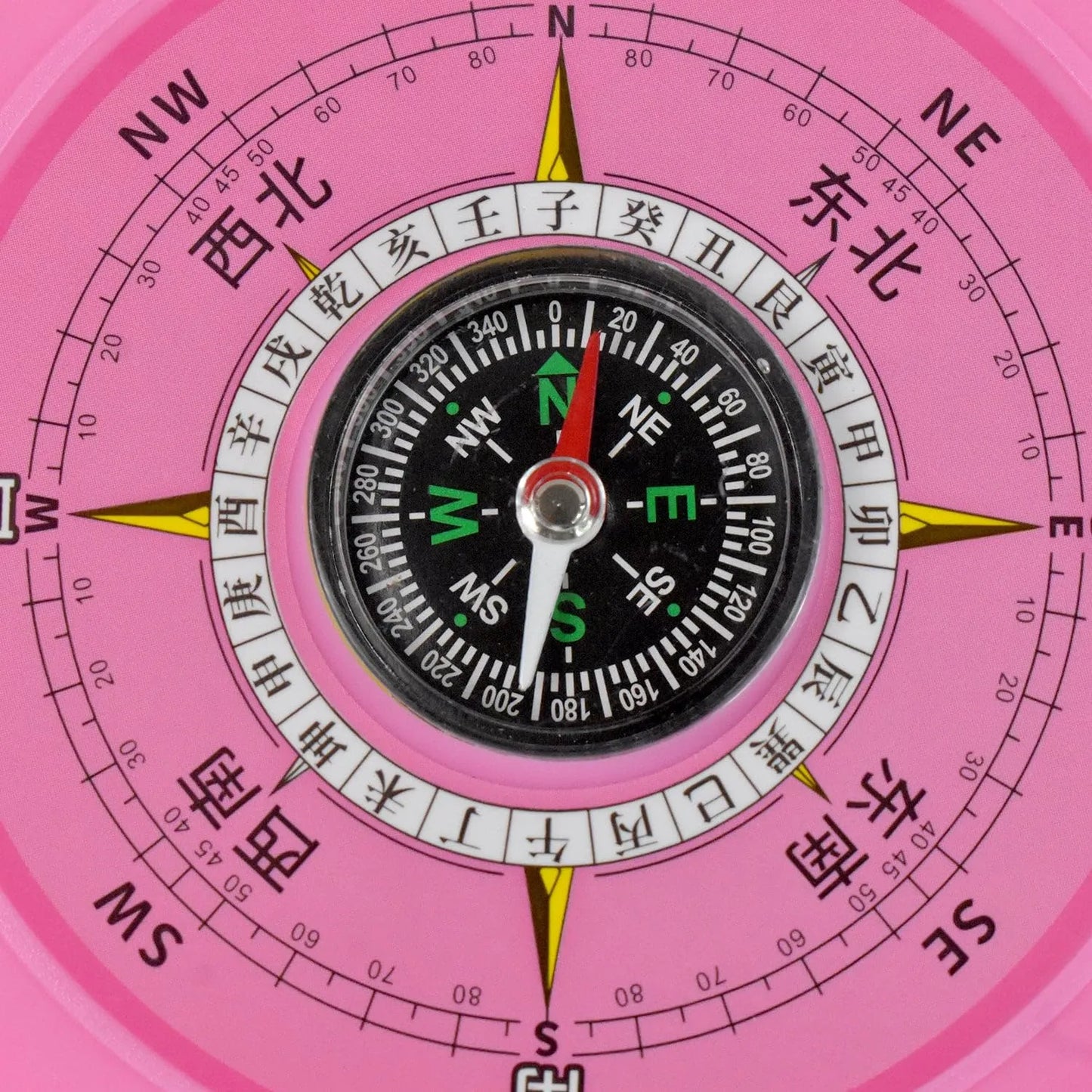2-in-1 Navigation Direction North-south Compass With Clock (1 Pc)