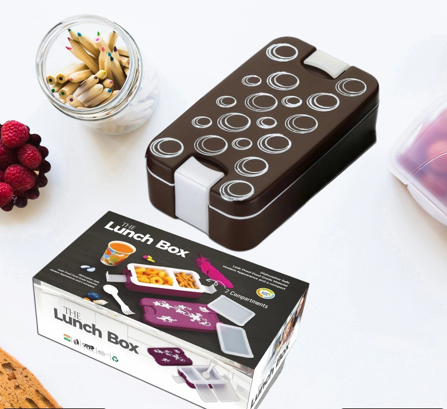 2-Compartment Airtight Lunch Box