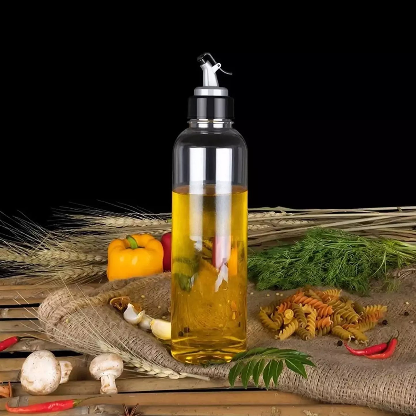 1L Oil Dispenser with Drip-Free Spout