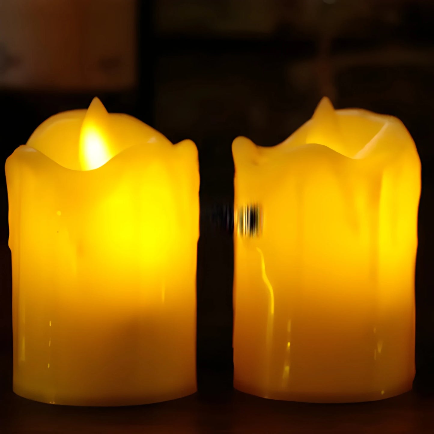Flameless Melted LED Candles