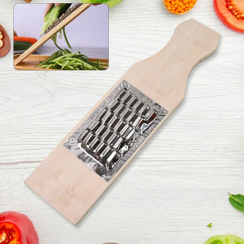Wooden Vegetable Shredder Slicer Fry Cheese Grater