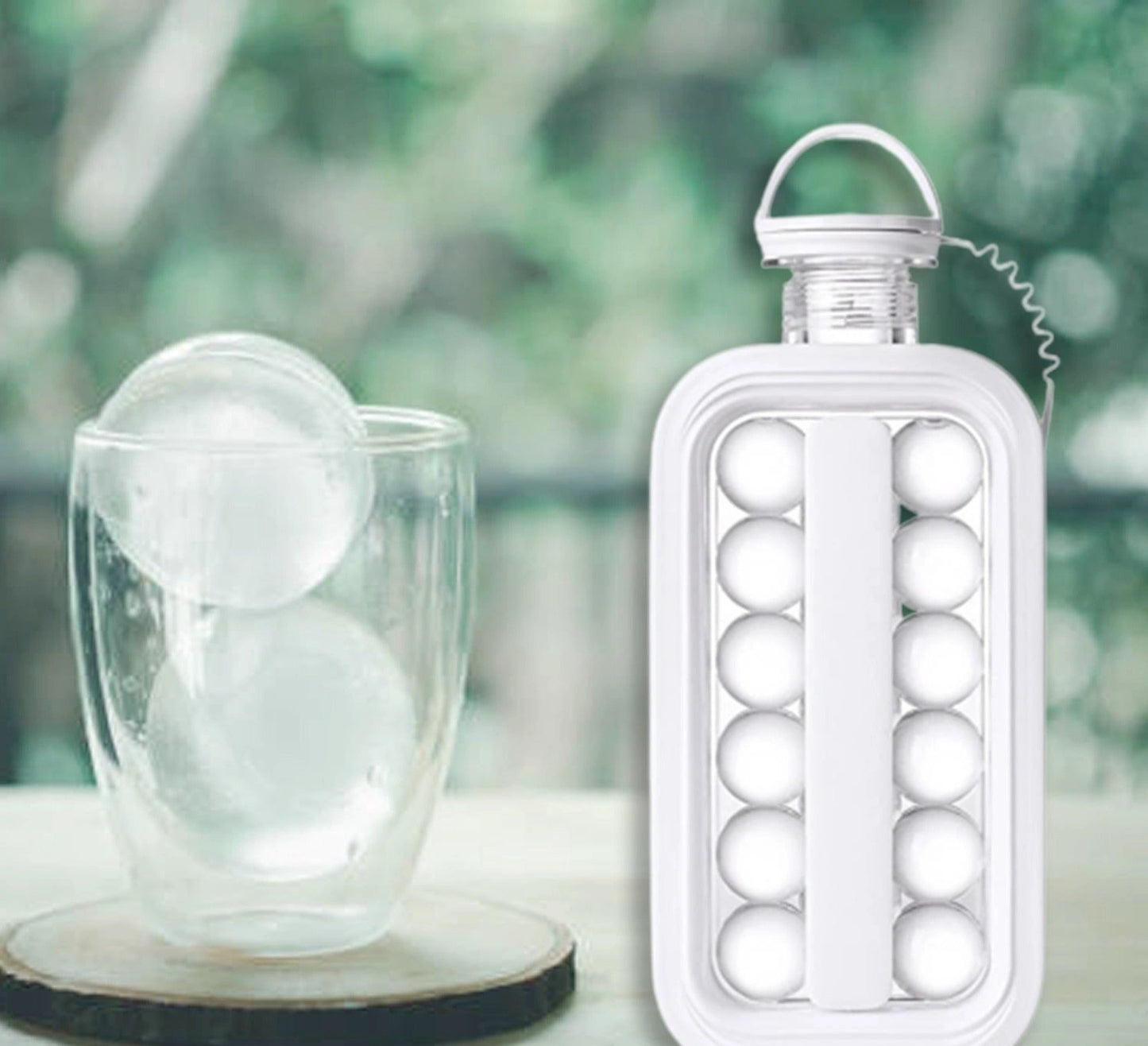 2-in-1 Ice Ball Maker Bottle