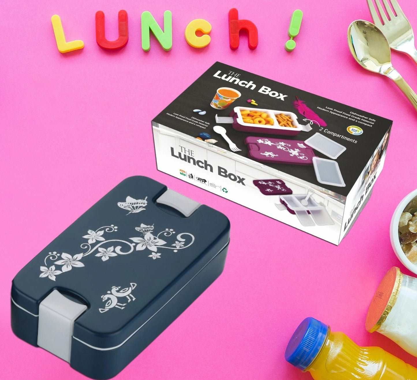 2-Compartment Airtight Lunch Box