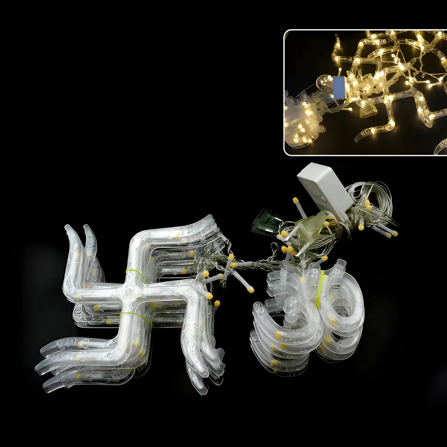 Swastik Om Curtain Lights