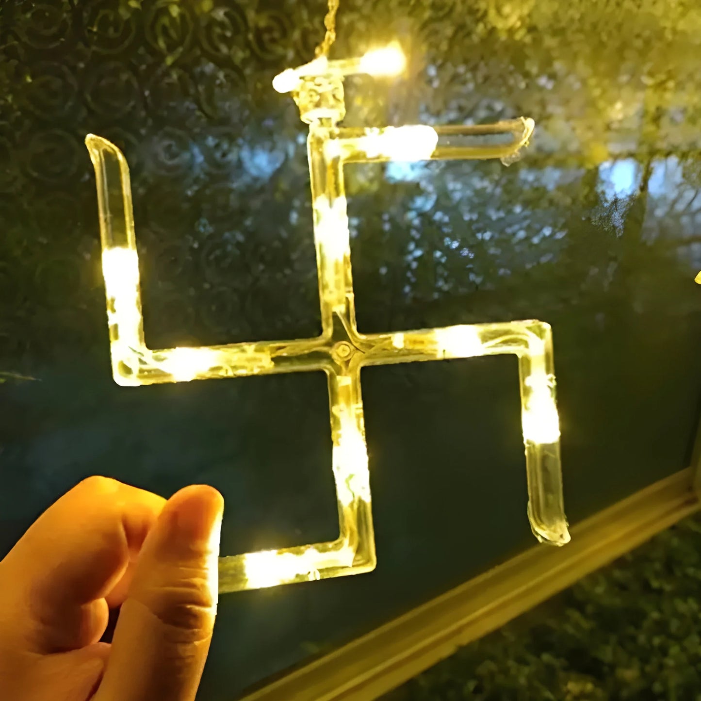Swastik Om Curtain Lights