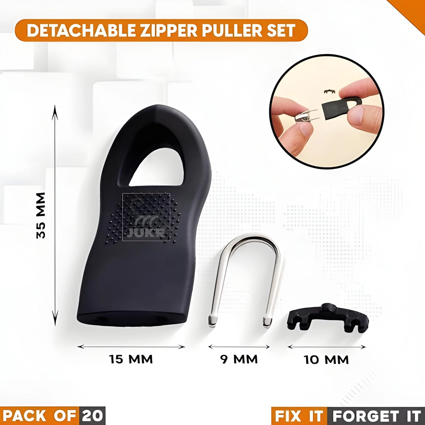 Universal Zipper Repair Tabs