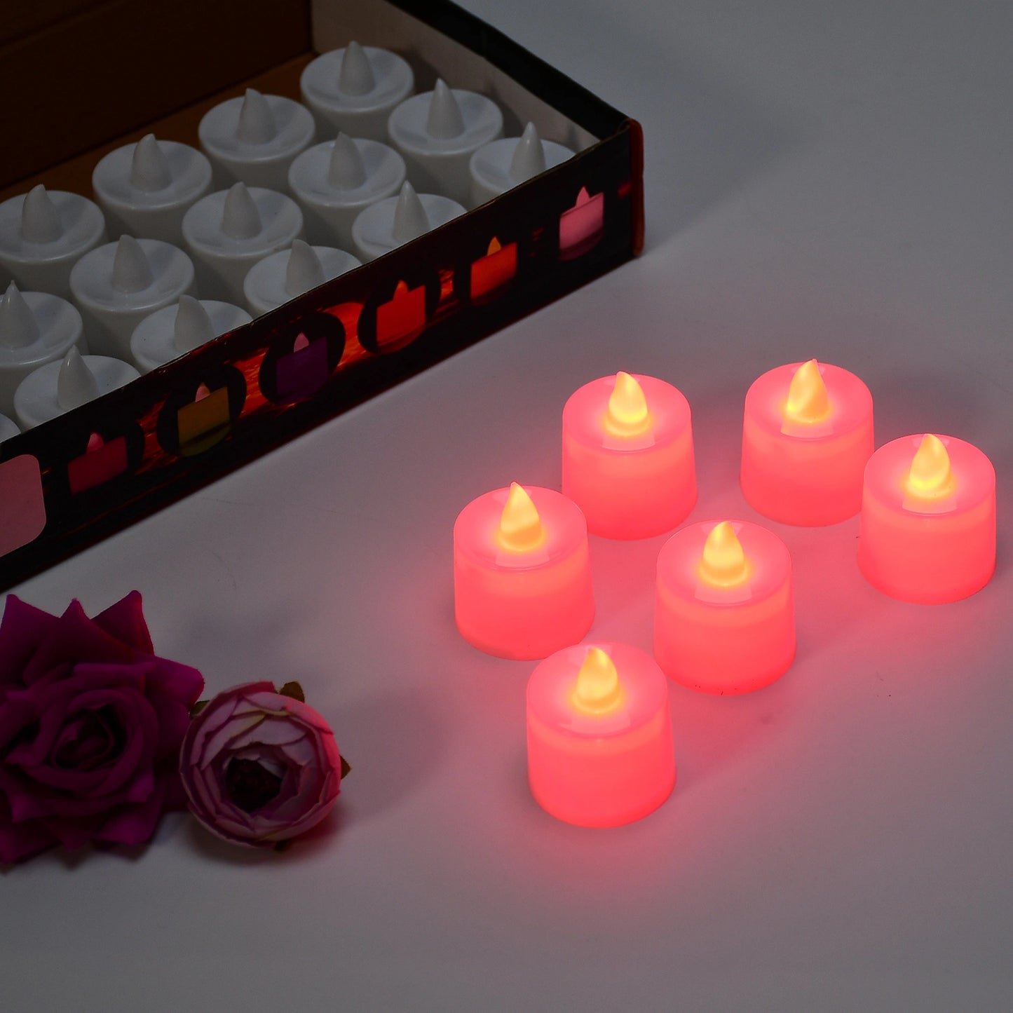 Red Flameless LED Tealights