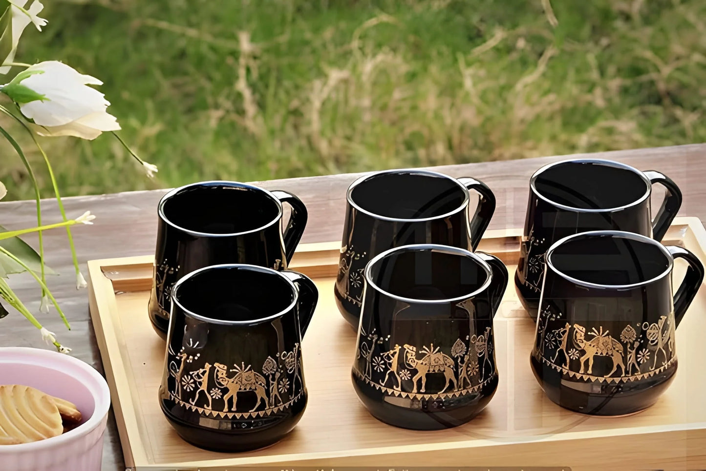 2 Bowl 6 Glass Snake Set