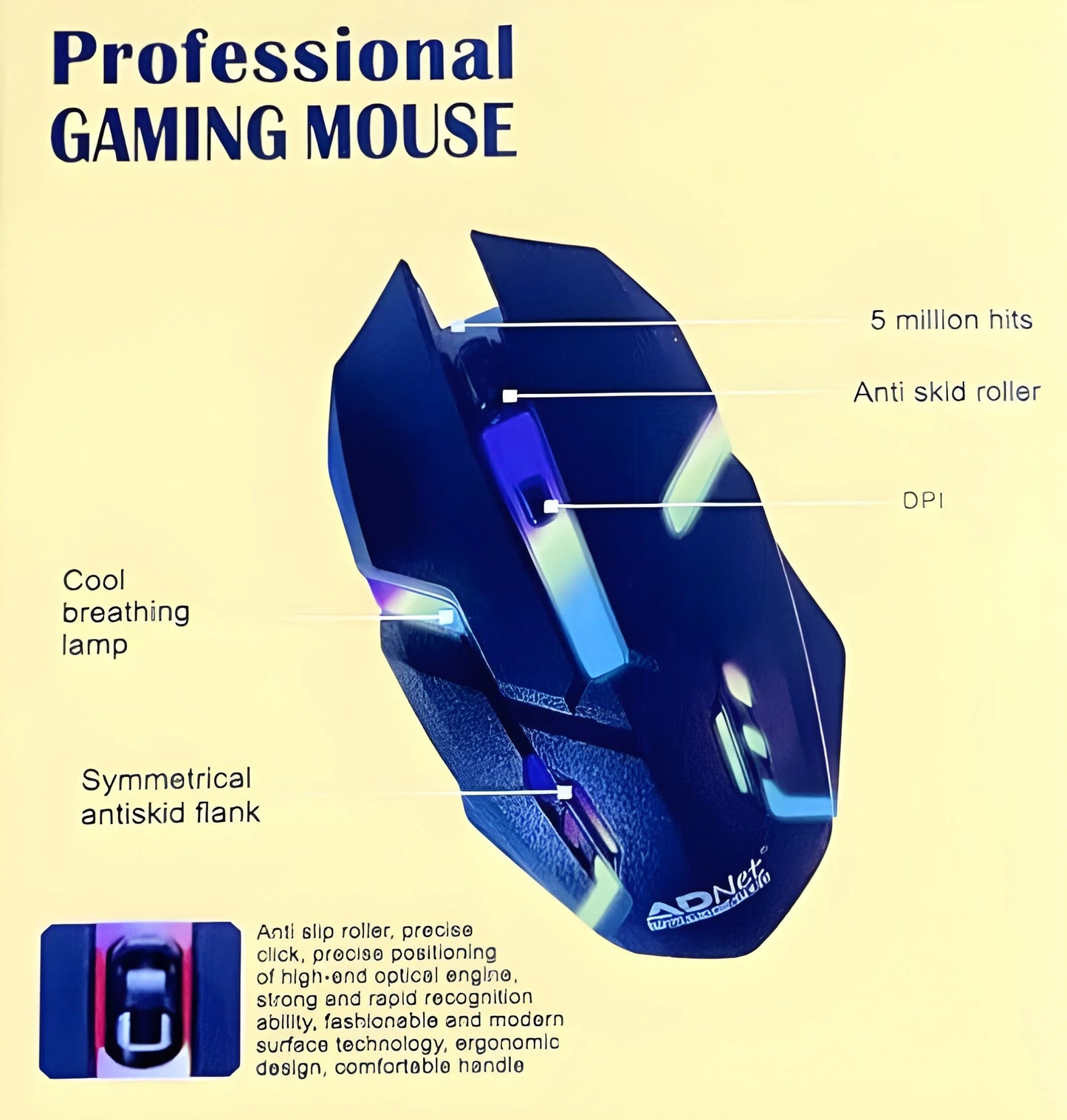 Wired Ergonomic Design Gaming Mouse