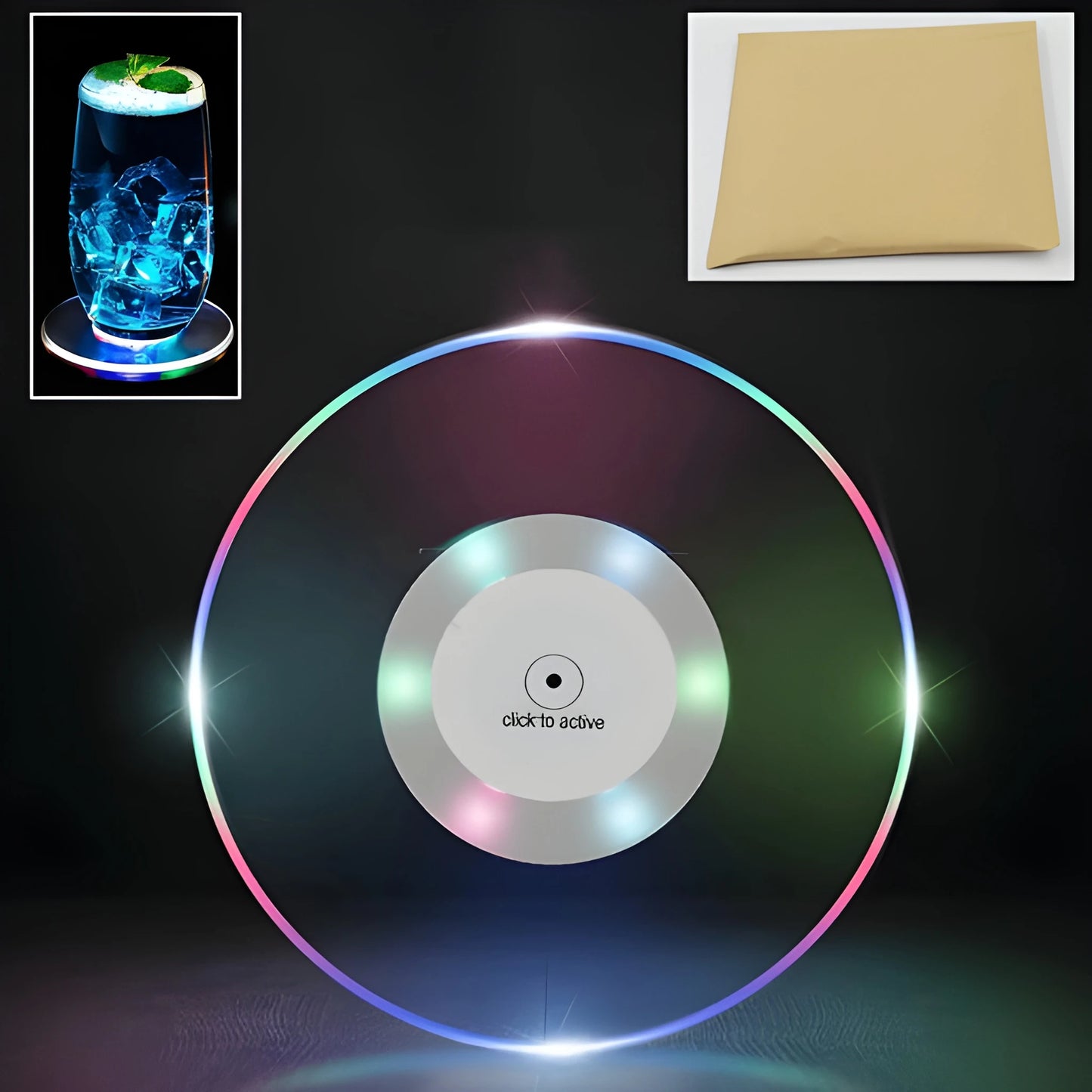 Color-Changing LED Party Coasters
