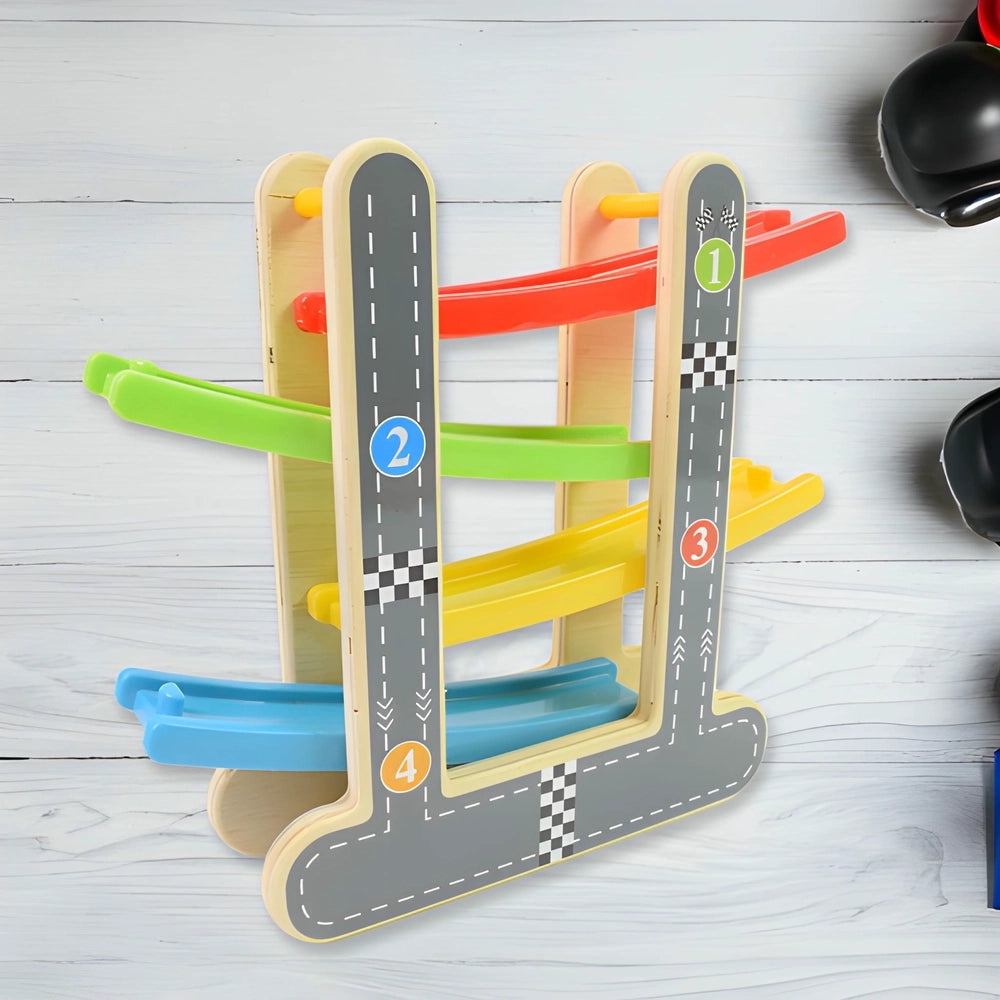 Wooden Click-Clack Race Track
