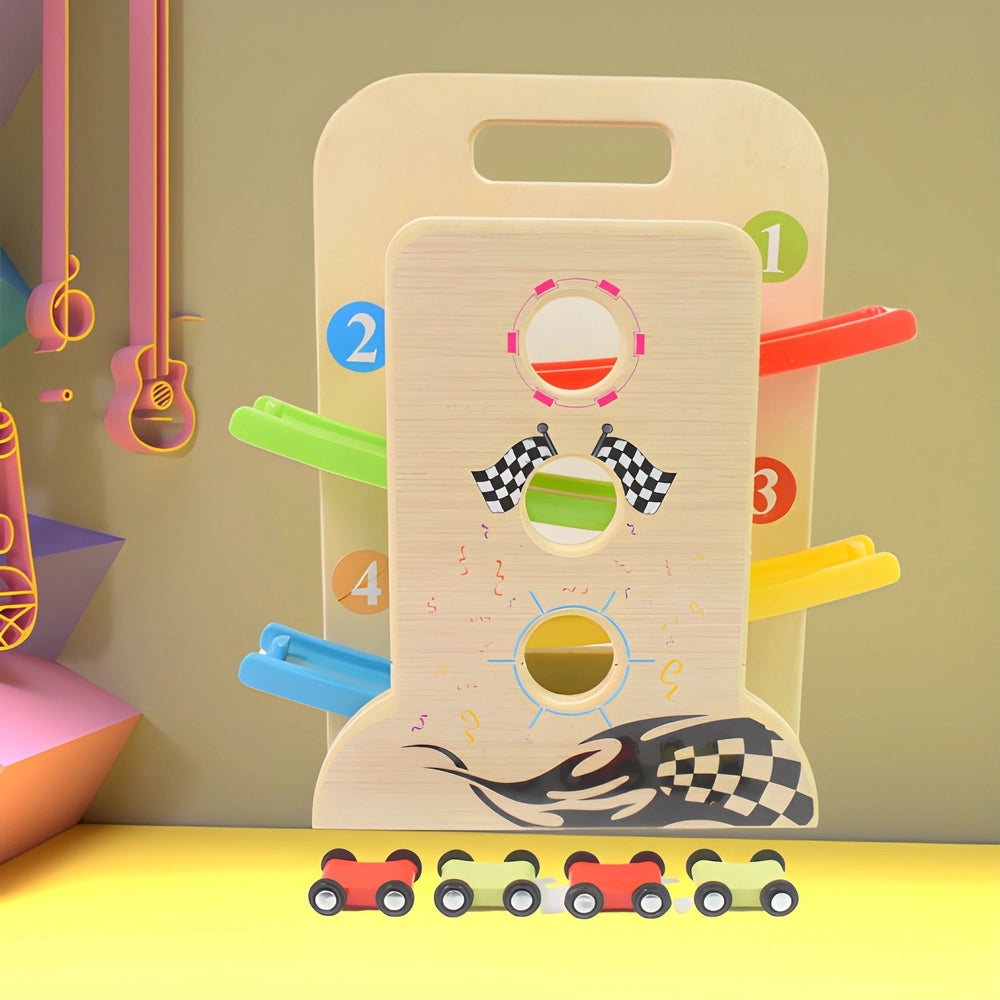 Wooden Click-Clack Car Racer