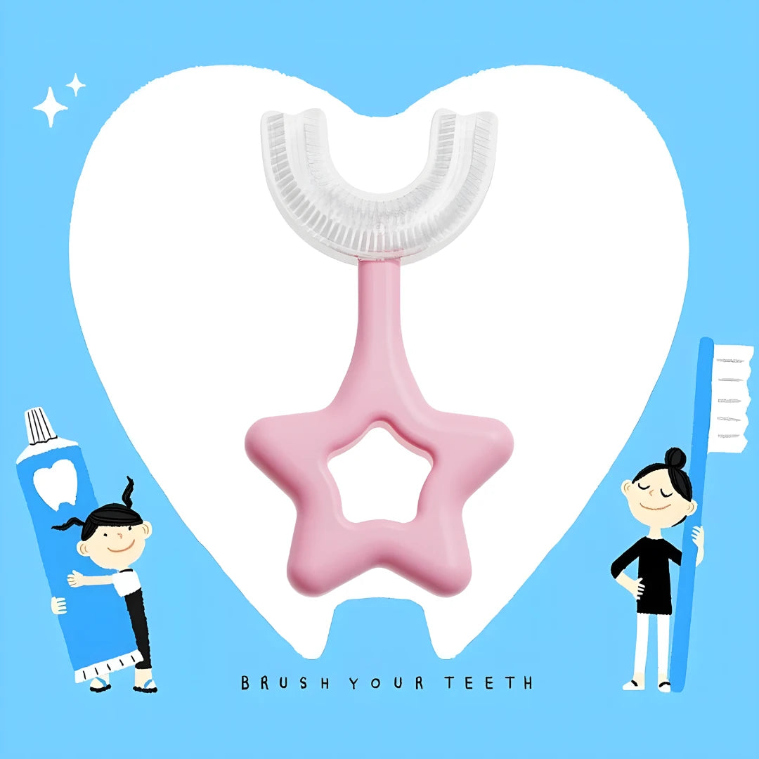 Star U-shape Silicone Manual Toothbrush
