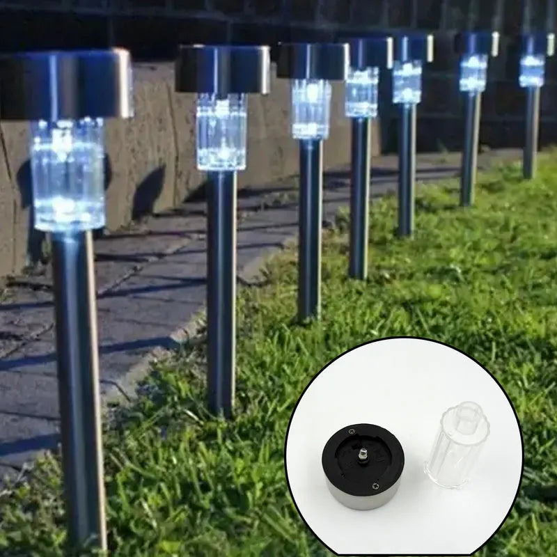 Solar Panel Led Spike Spot Light (2 Pc Set)