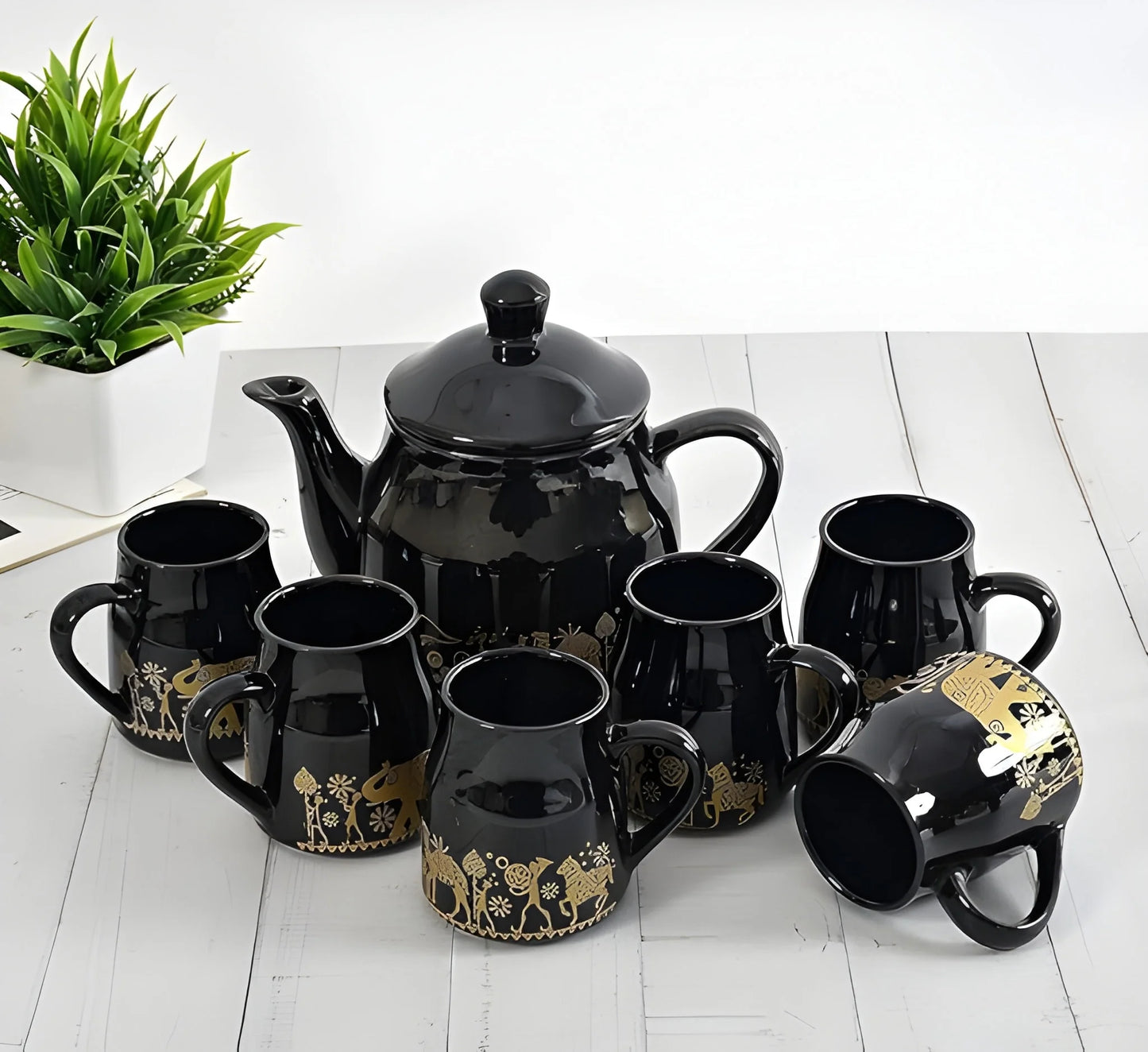 2 Bowl 6 Glass Snake Set