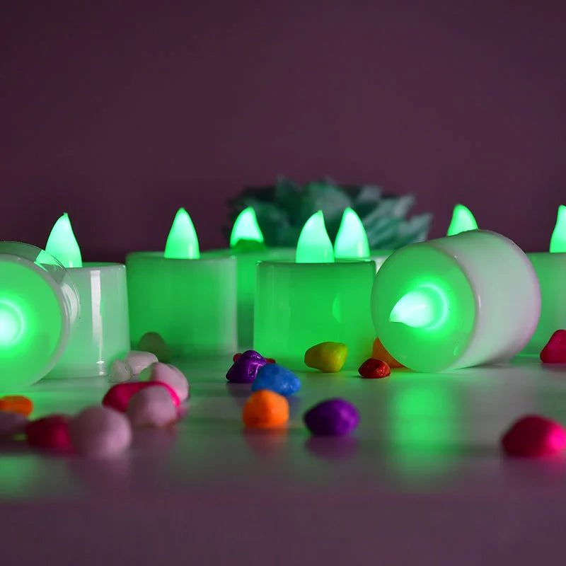 Green Flameless LED Tealights