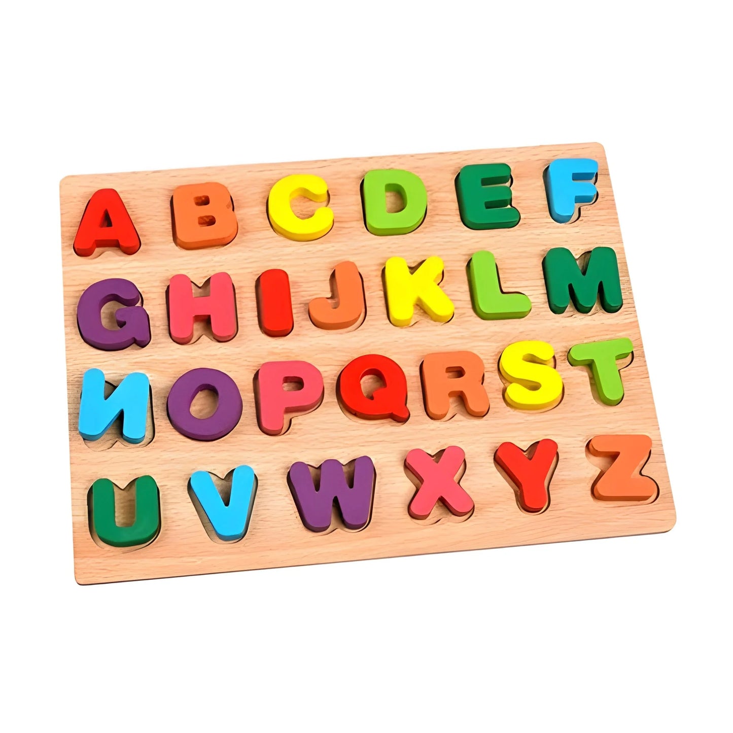 Wooden Puzzle Board ABC Letters