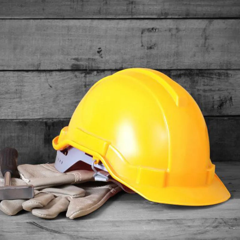 Yellow Plastic Construction Cap