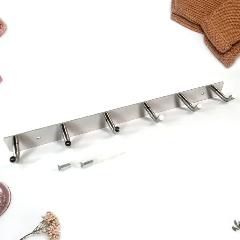 Wall Mounted Coat 6 Hook Rack (32x3 )