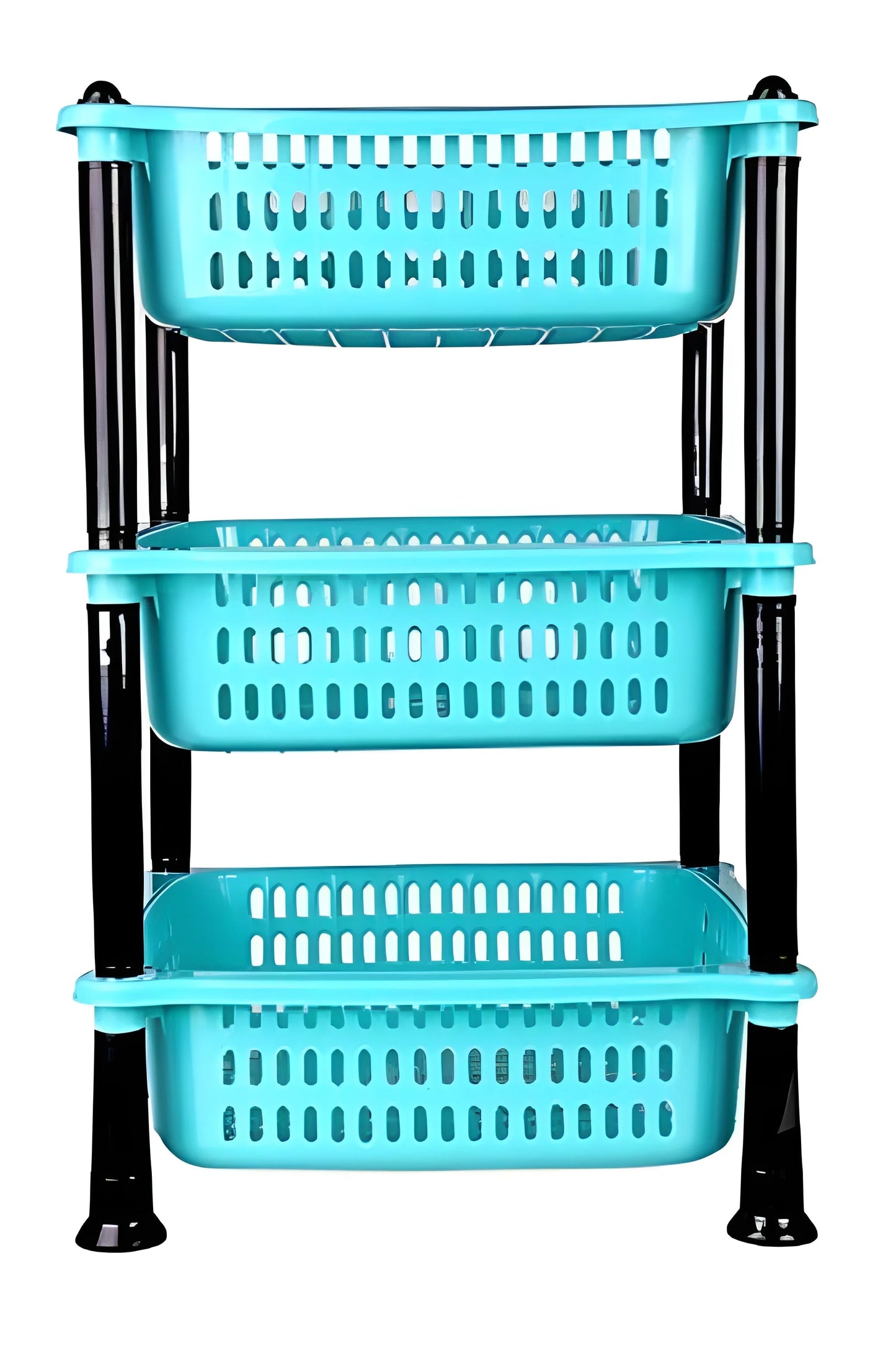 3 Layer Squre Kitchen Trolley Basket