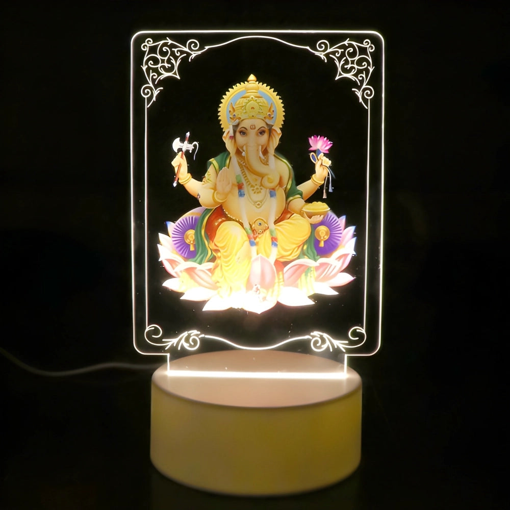3D Lord Ganesh LED Lamp