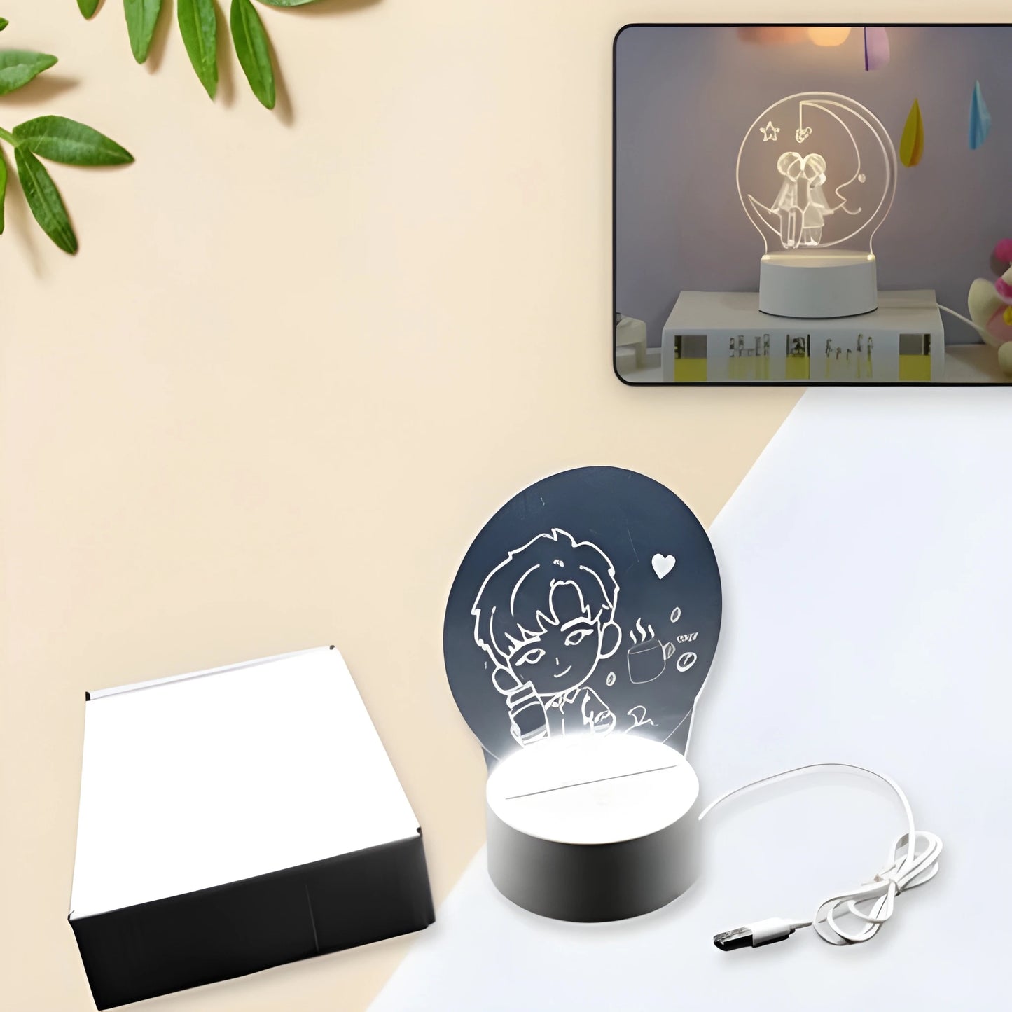 3D LED Night Light Lamp