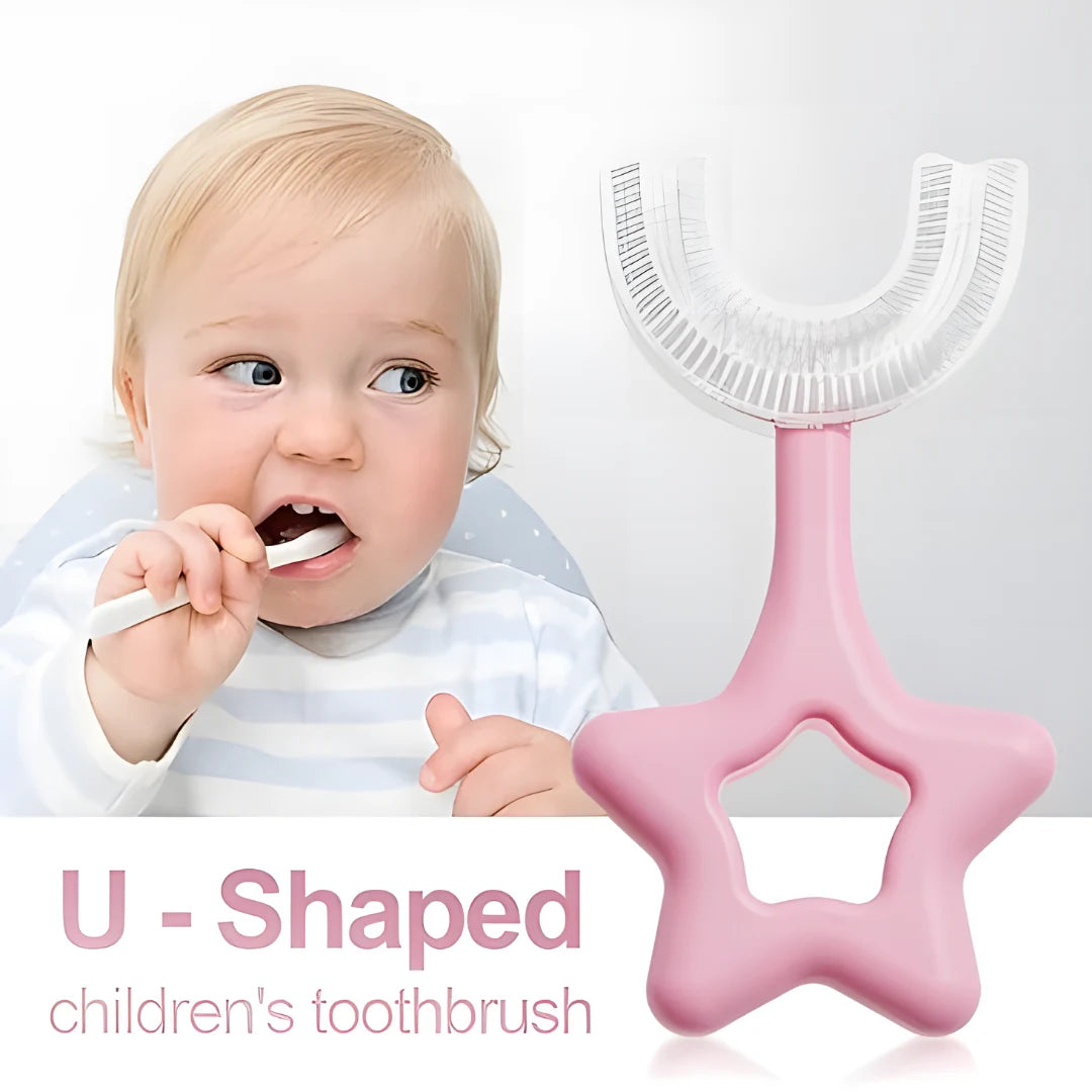 Star U-shape Silicone Manual Toothbrush