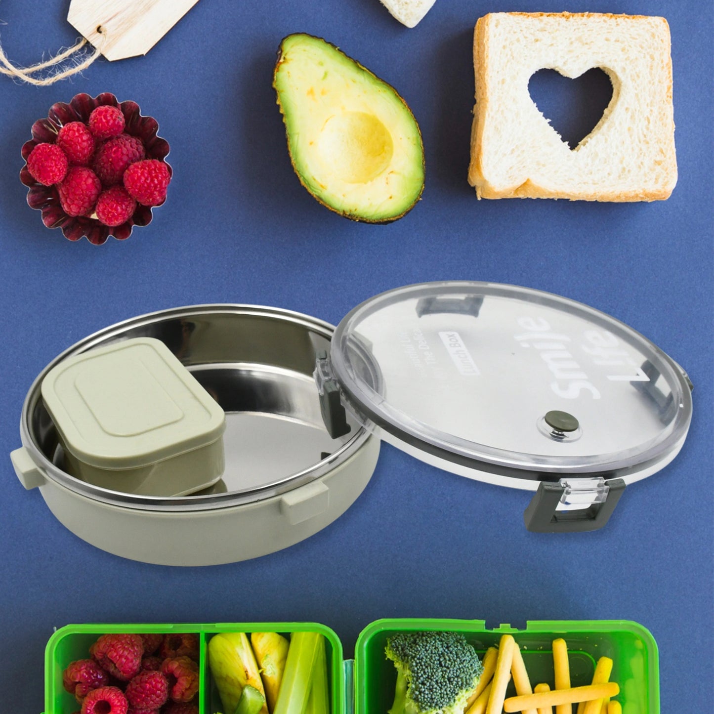 Stainless Steel Round Lunch Box