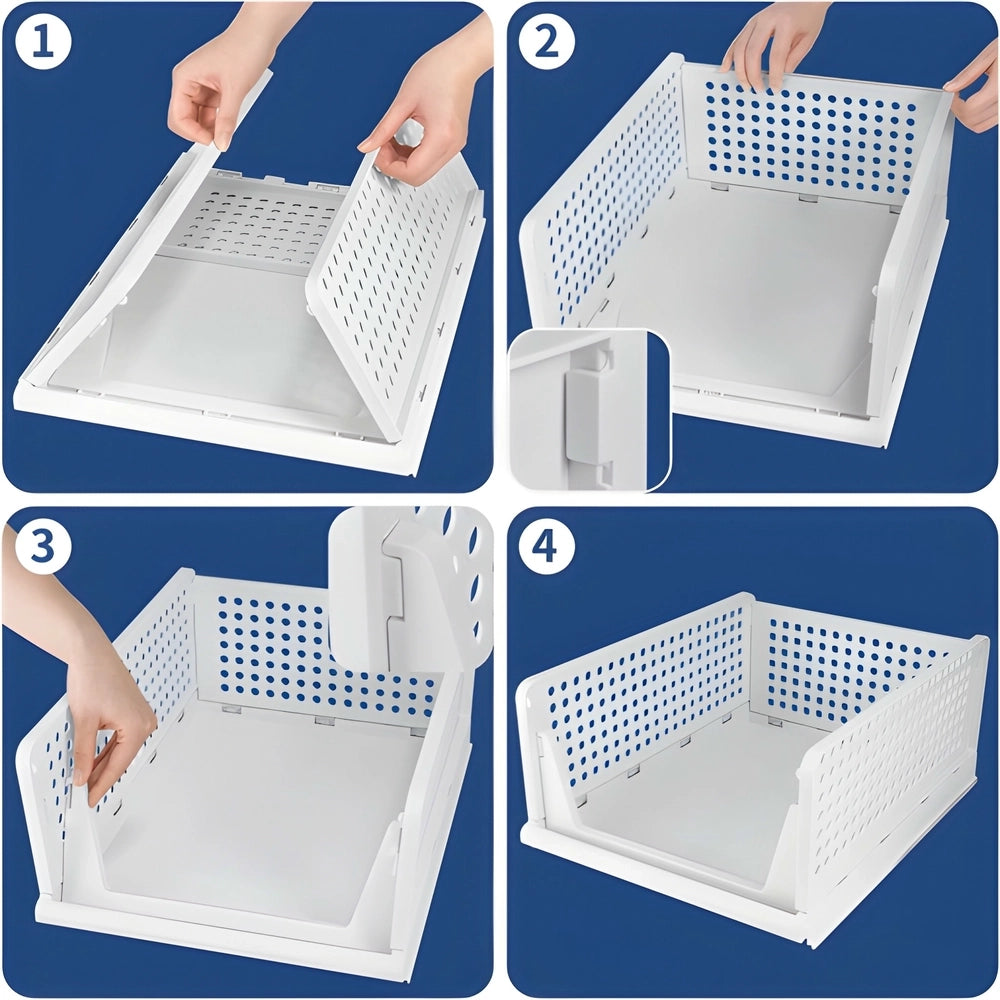 Stackable Foldable Closet Drawers