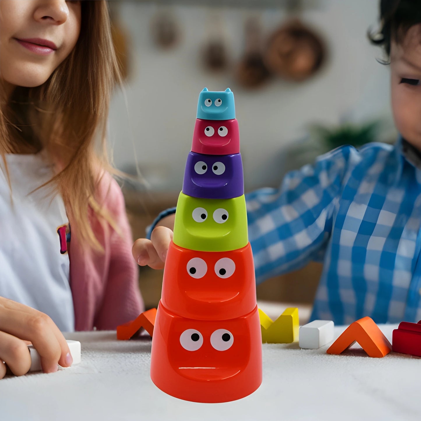 Stacking Monster Cups Toy