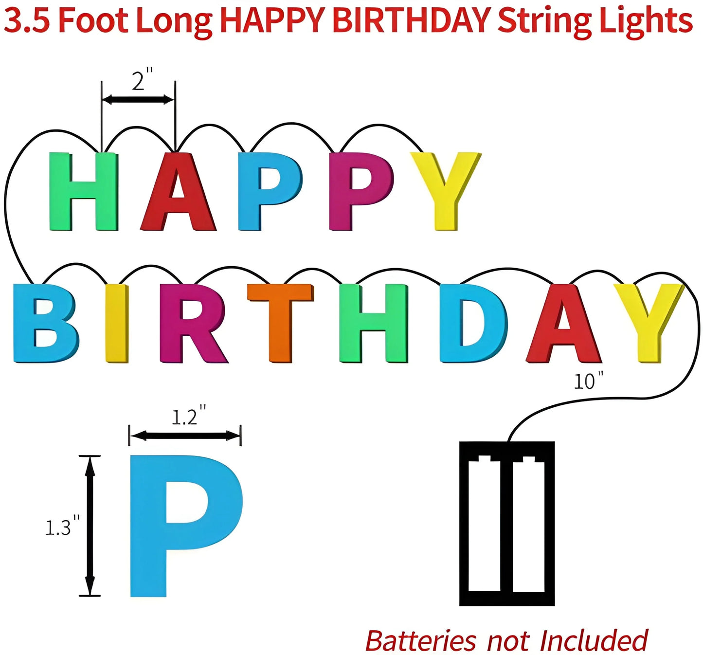 Decoratives Plastic Birthday Light