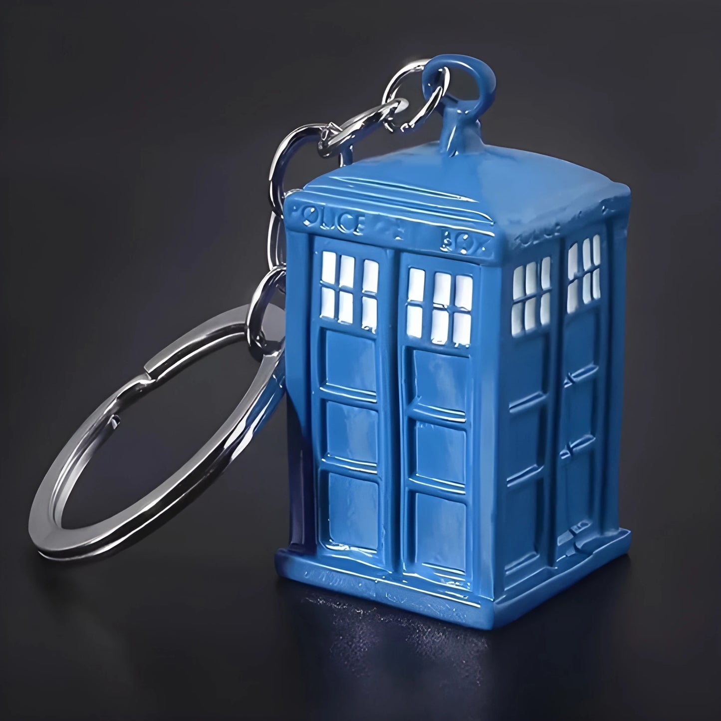Vintage Police Box Keychain