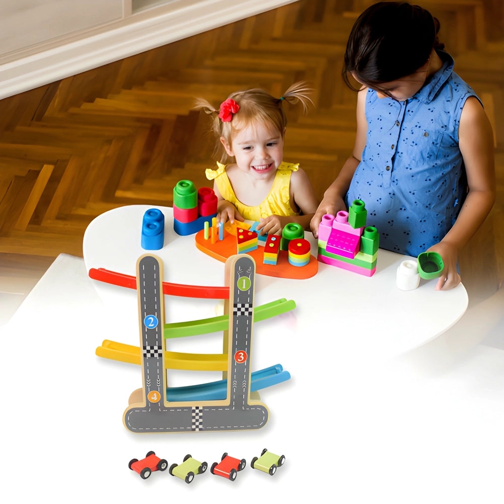 Wooden Click-Clack Race Track
