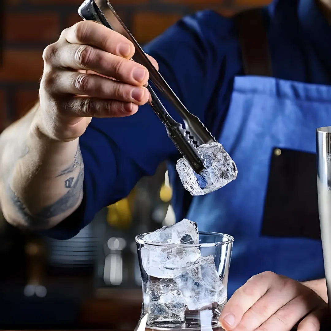 Stainless Steel Serving Tongs for Ice, Sugar & Fruit
