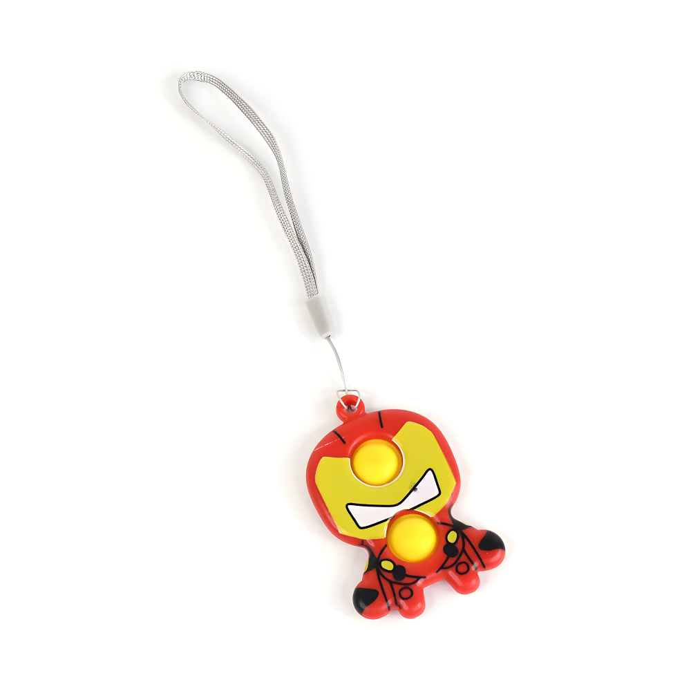 Superhero Fidget Keychain Toy