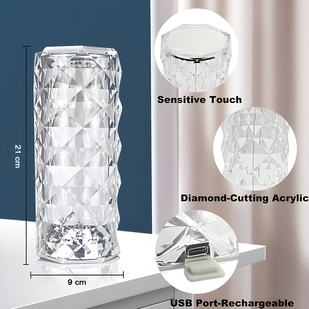 Crystal Rose Lamp