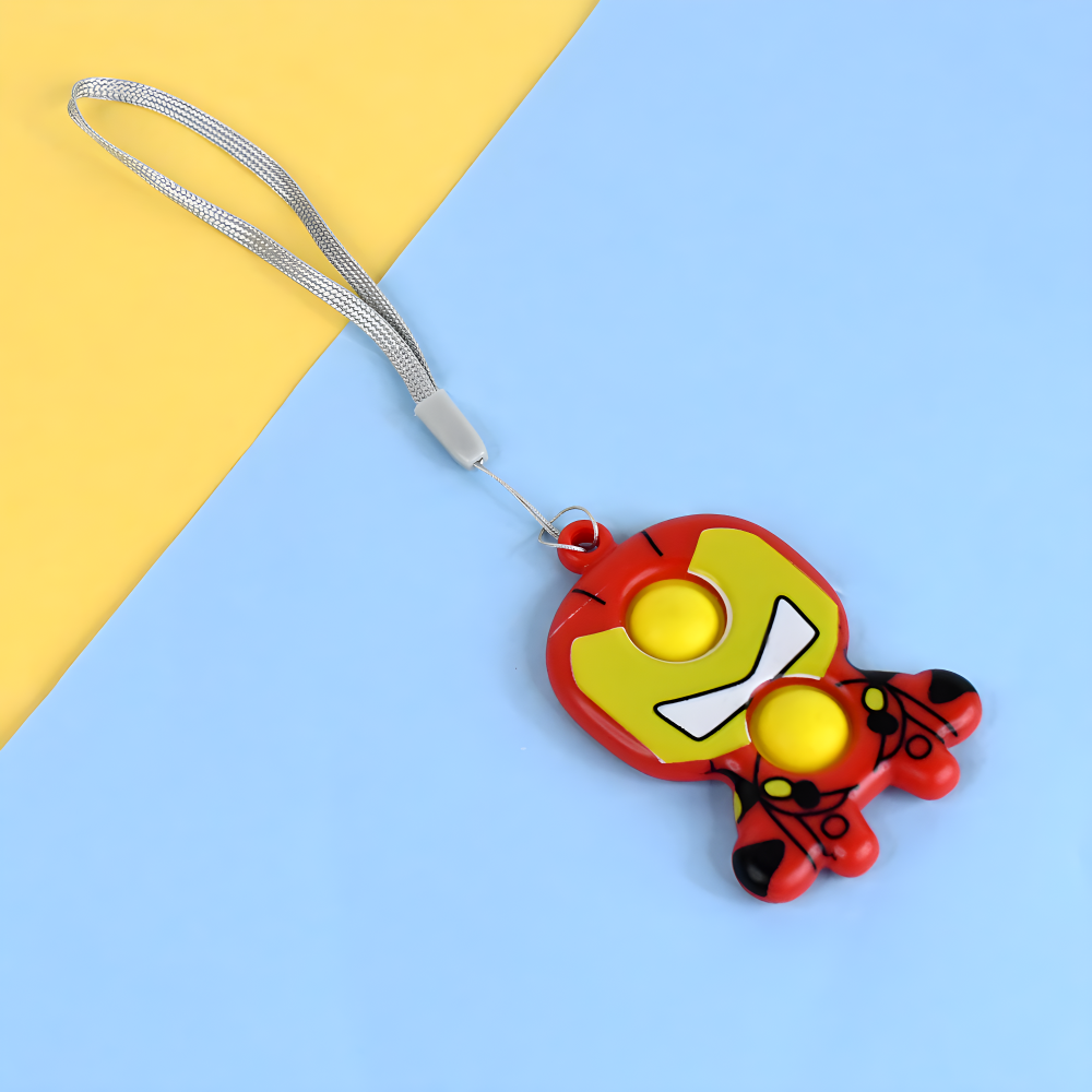 Superhero Fidget Keychain Toy