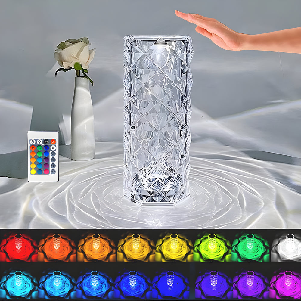 Crystal Rose Lamp