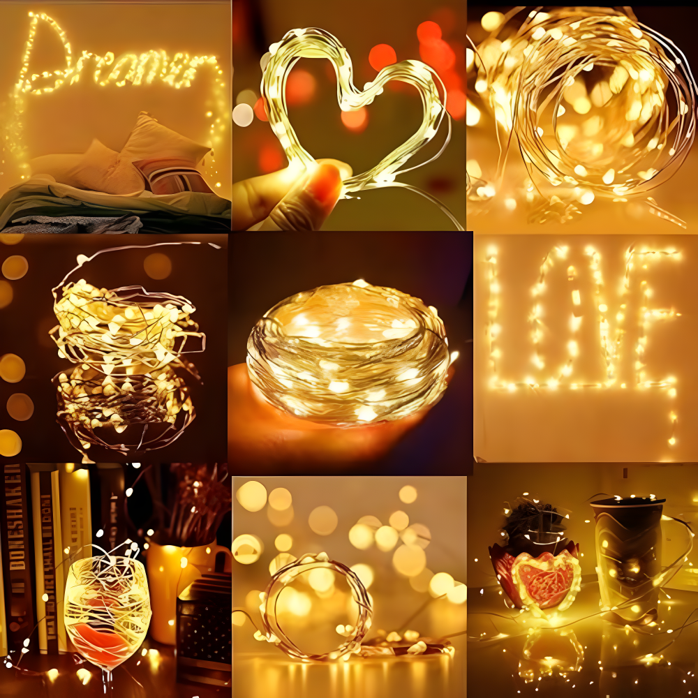 Copper Fairy String Lights