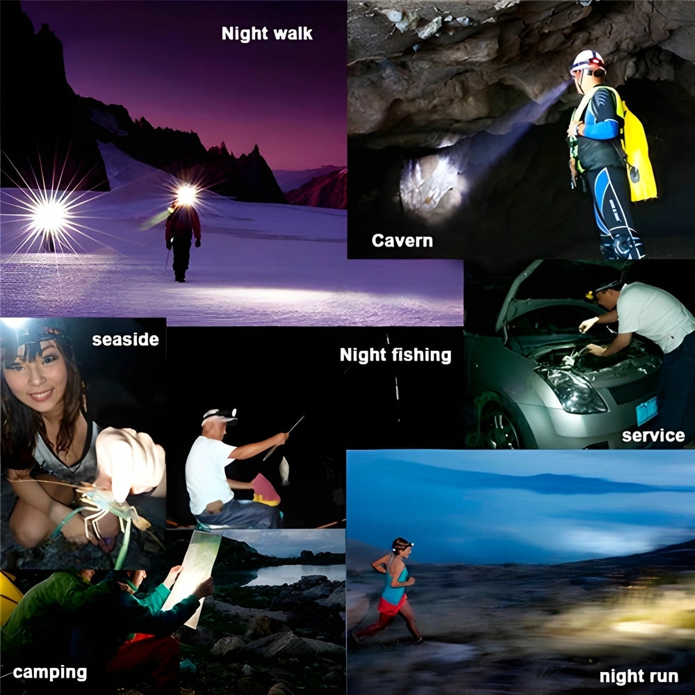 Rechargeable 9-LED Headlamp
