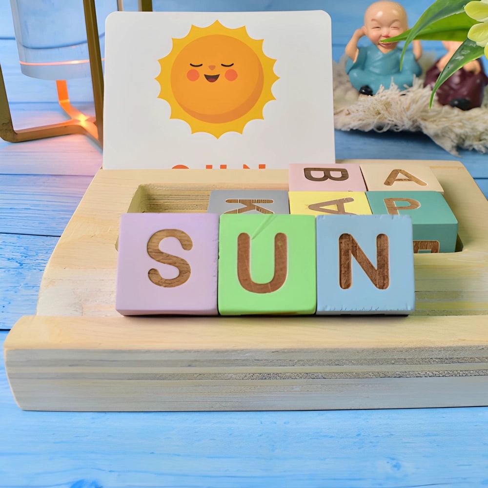 Wooden Alphabet Spelling Puzzle