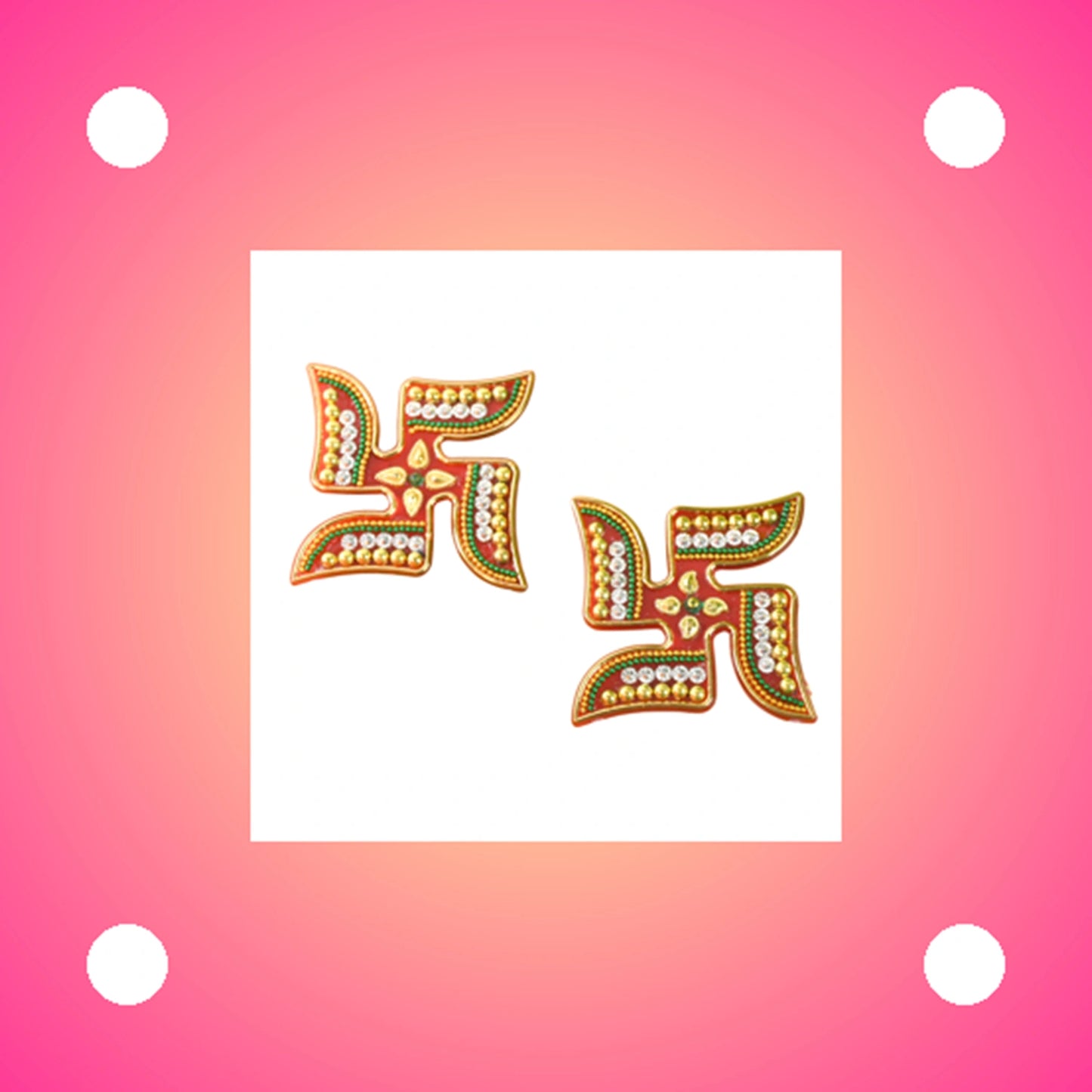 Swastik Rangoli Set – Pack of 2