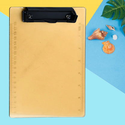 Transparent Plastic Clipboard Pad