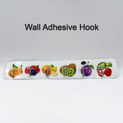 Transparent Adhesive Wall Hooks – 6 Pcs Set