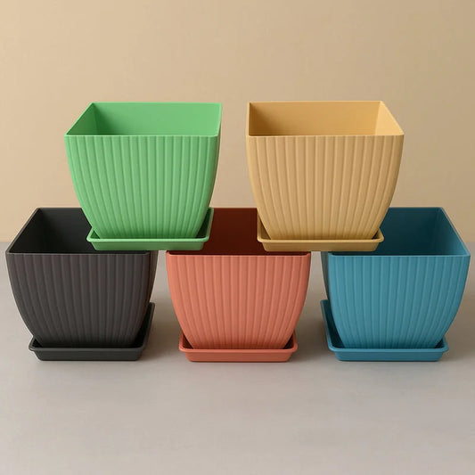 Trendy Square Flower Pots