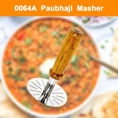 Wooden Paubhaji Masher